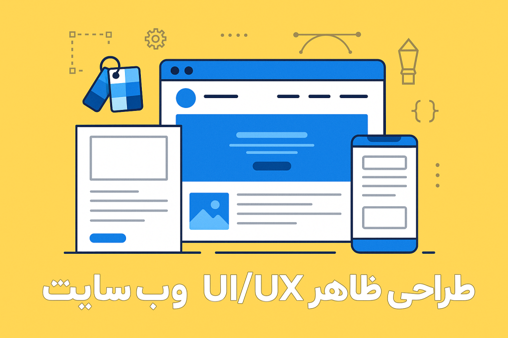 طراحی ظاهر UI/UX وب سایت