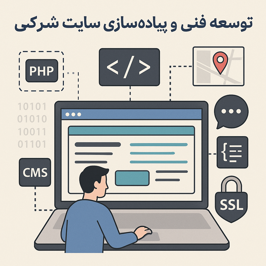 توسعه فنی سایت شرکتی