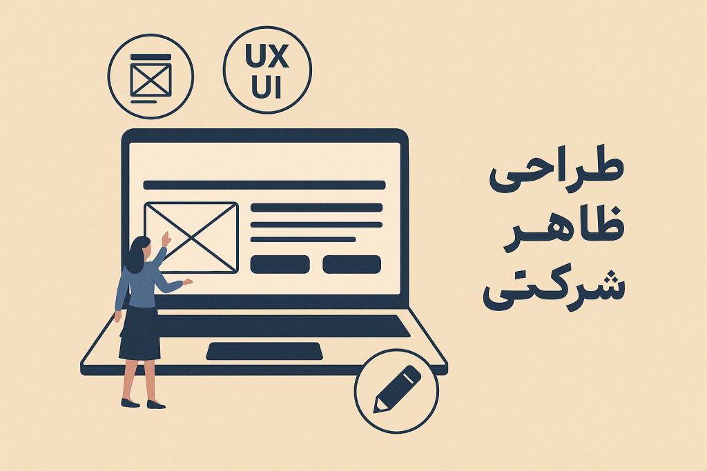 طراحی ظاهر سایت شرکتی