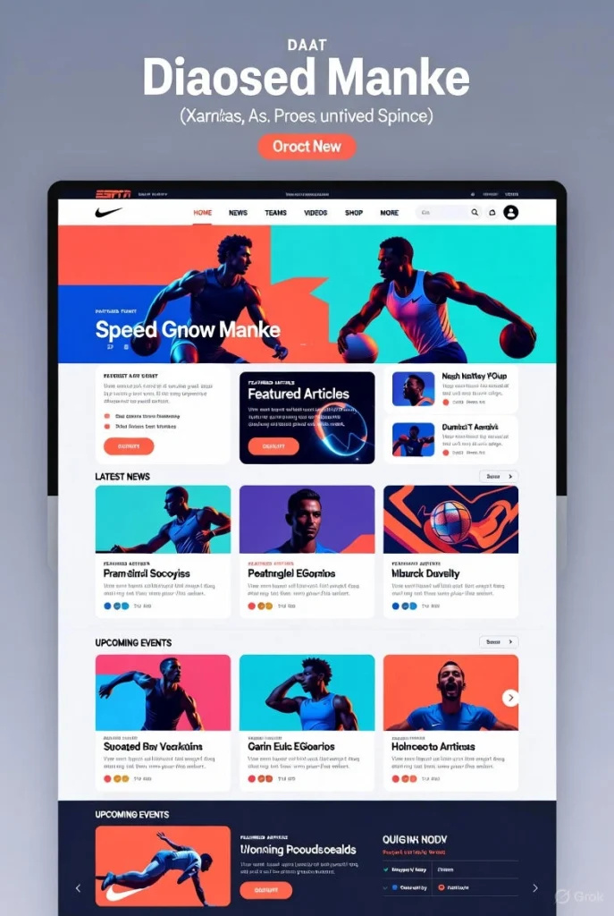 طراحی سایت ورزشی